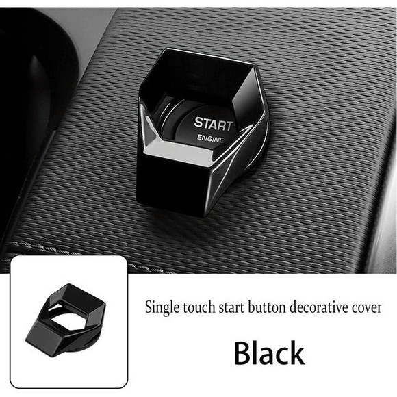 Engine Start/Stop Button Cover for Civic CRV XRV Challenger Charger (Bla… - Picture 5 of 7